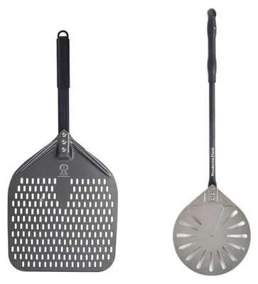 Produktbild von Perforierter Pizzaschieber mit Silikonhandgriff für einfaches Backen