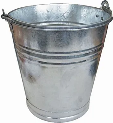 Produktbild von BURI Zinkeimer 12L Metalleimer Wassereimer Blecheimer Eimer Blumenkübel Deko Garten