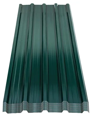 Produktbild von ISOISL 36 Stück Dachblech Trapezblech Profilblech Platten aus Metall, inkl. schnittfester Handschuhe, 129x46 cm, 0,25 mm, 21 m², Grün