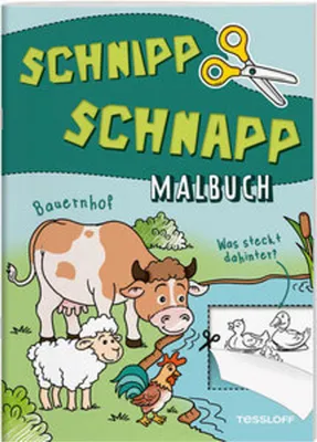 Produktbild von Schnipp Schnapp Malbuch. Bauernhof. Was steckt dahinter?
