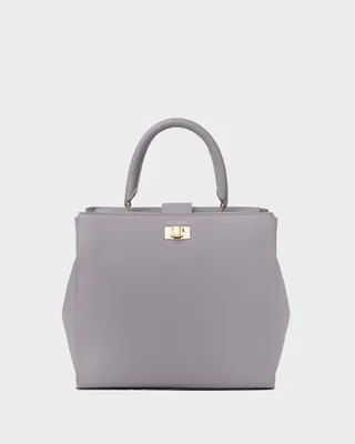 Produktbild von Große Handtasche Grau Lila