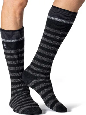 Produktbild von Herren Original Extra Lange Ski- & Schneesportsocken - Schwarz gestreift