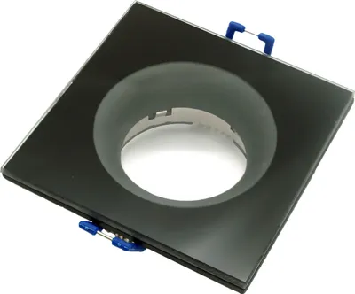 Image de Plafonnier GU10 IP44 carré noir mat ID-1065 Idealed