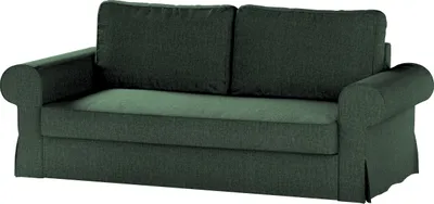 Produktbild von Dekoria Bezug für Backabro 3-Sitzer Sofa ausklappbar, dunkelgrün, Bezug für Backabro 3-Sitzer Sofa