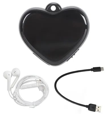 Immagine prodotto di Mini registratore vocale, ciondolo con cancellazione del rumore HD, lettore MP3 con cuffie per riunioni, 8 GB