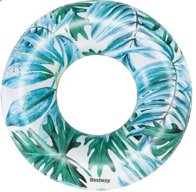 Image de KIK KX6099 BESTWAY 36237 Vélo gonflable bleu feuille de palme OFFRE SPÉCIALE
