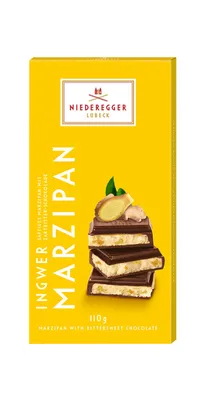 Produktbild von Niederegger Marzipan Tafel Ingwer Zartbitter Schokolade 110g