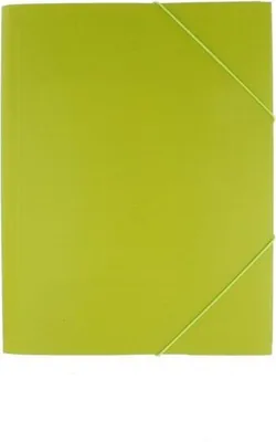Produktbild von Eckspanner DIN A4 grün aus Kunststoff mit Gummizug, ca. 31,8 x 24,9 x 1,3 cm
