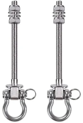 Produktbild von Omgoods – 2 Stück Hängebefestigungsbolzen für Schaukeln und Yoga (23,5 cm)
