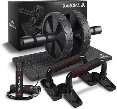 Produktbild von Ab-Roller mit Knie-Hebel für Bauchmuskeltraining