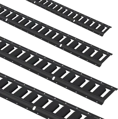 Obrázok produktu pre Súprava koľajnicových úchytov E Track, 18 ks, 5' Súprava E-Tracks obsahuje 4 oceľové koľajnice, 8 O-krúžkových kotiev, 4 úchyty s D-krúžkom a 2 ráčnové popruhy, bezpečnostné príslušenstvo pre nákladné motocykle, bicykle, 2000 libier