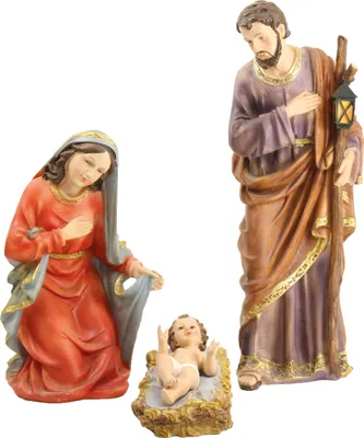 Produktbild von Krippenfiguren Heilige Familie 40 cm Polyresin Deko Set