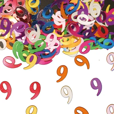 Produktbild von Folat 05308, Loses Konfetti, Mehrfarbig, Anzahl, Geburtstag, 10 mm, 10 mm