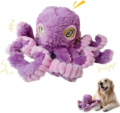 Productafbeelding van Hondenspeelgoed met knisperfolie en pluche, interactief, geschikt voor kleine tot middelgrote honden