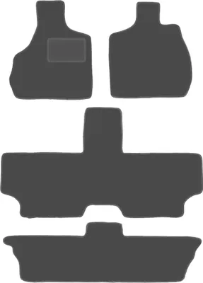 Produktbild von Graphit-Fußmatten für: Chrysler Town&Country IV 7-Sitzer (2000-2008)