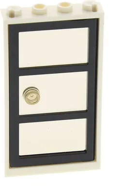 Produktbild von 1x Lego Tür Rahmen 1x4x6 weiß Türblatt transparent schwarz 60797 4541956 60596