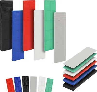 Imagen del producto de Placas de plástico, 96 unidades, 100 x 28 mm, de diferentes grosores, para la instalación de ventanas y azulejos