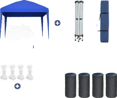 Obrázok produktu pre Pavilón, nastaviteľná výška, vodoodolný materiál, modrá farba