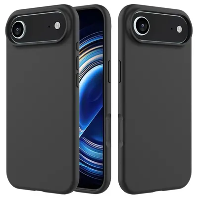 Productafbeelding van MobyDefend Hoesje - Geschikt voor iPhone Air  -  Matte Siliconen Backcover - Zwart