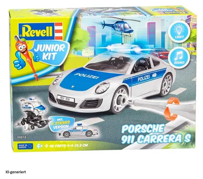 Produktbild von Revell 00818 Junior Kit Porsche 911 ""Polizei""