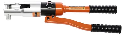 Obrázok produktu pre Hydraulické lisovacie kliešte – 10 t – lisovacie čeľuste TH16, TH20, TH26, TH32 – pre kompozitné rúrky PEX/PB s hliníkovým plášťom – sanitárne a elektrické zariadenia – oranžové