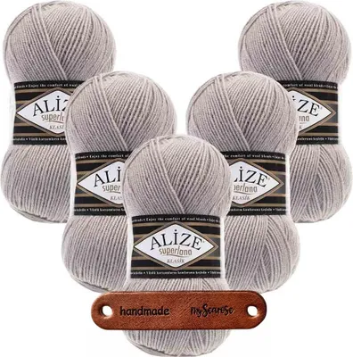 Produktbild von 5 x ALIZE Superlana Klasik 652 mit Label