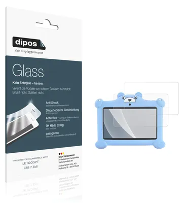Image de 2x Protection ecrán pour LETGOSPT C88 7 Zoll mat Verre souple Film Protecteur 9H dipos