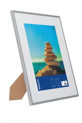 Fotolijst Aluminium 30x40 cm mit Passepartout, silber