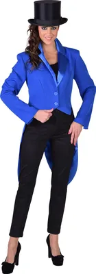 Produktbild von M212127-14-L kobalt-blau Damen Party Theater Frack Cabaret mit Futter Gr.L