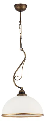 Produktbild von Elegante Pendelleuchte Glas Schirm Ø30cm Jugendstil vielseitig E27 Hängelampe Esstisch Wohnzimmer