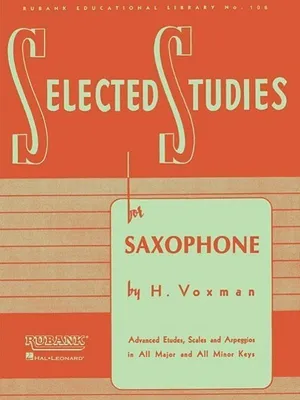 Produktbild von Selected Studies Saxophone Sheet Music Advanced Etudes and Exercises Rubank Educational Library Vol. 106 Woodwind Method Book