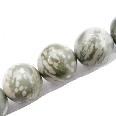 Produktbild von 450 Perlen aus Weißjade für die Schmuckherstellung
