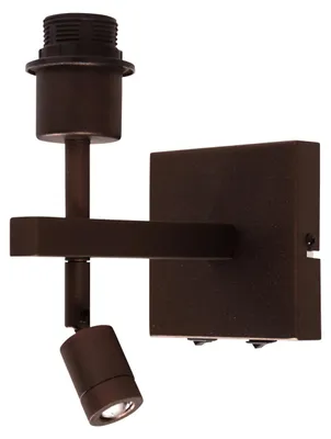 Image de Steinhauer - applique murale - Stang - marron - métal - lampe de lit - LED_E27 - 2995CA