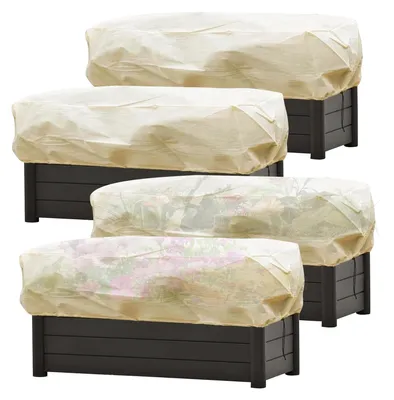 Obrázok produktu pre Zimná ochrana pre kvetináče, rozmery 150 x 45 x 40 cm, s nastaviteľnou šnúrou