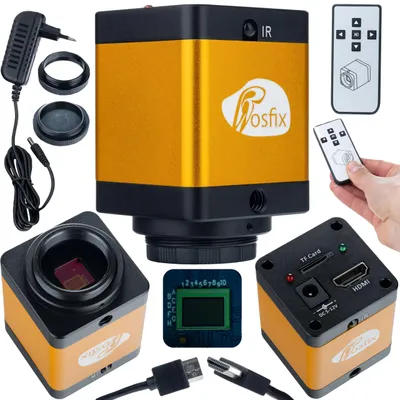 Obrázek produktu pro Mikroskopická kamera, rozlišení 12 MP, připojení HDMI, černá, 45x