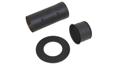 Produktbild von Ofenrohr-Set gerade Ø150 mm Senotherm lackiert Graphit