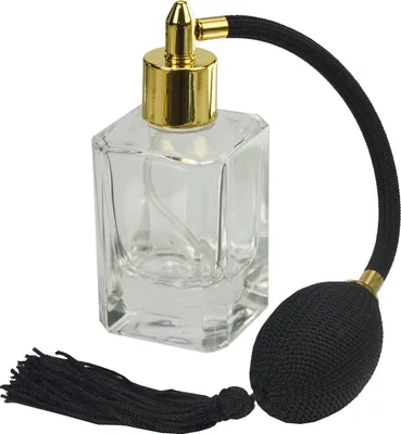 Zdjęcie produktu dla Flakon, kwadratowy, z pompką kulkową, na 50 ml