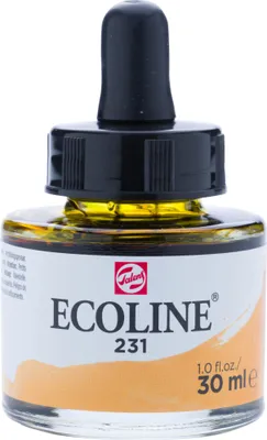 Produktbild von Ecoline Flüssige Wasserfarbe Flasche 30 ml Goldocker 231