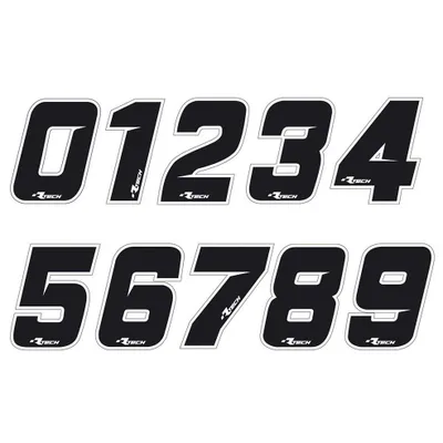 Produktbild von Rtech Number 5 Sticker 10 Units Black One Size