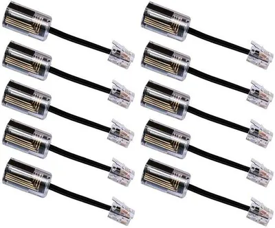 Obrázek produktu pro Rozmotávání telefonního kabelu – kabel odolný proti tření – pro použití s telefonní sluchátkou – otočný o 360 stupňů – 14 x 95 x 14 cm, plast, červená barva
