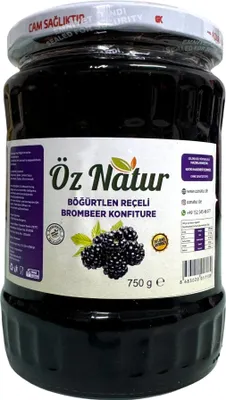 Zdjęcie produktu dla Öz Natural | Dżem jeżynowy po turecku 720g