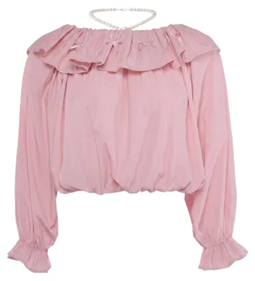 Image de Chemisier pour femme DULCEY - rose, taille XS