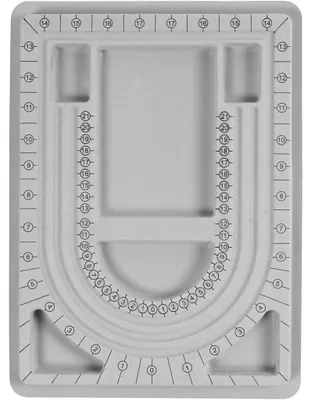 Immagine prodotto di Creativ Company 616140, Tappetino per perline, 1 pezzo, Grigio, Adulti e bambini, Qualsiasi genere, 15 mm