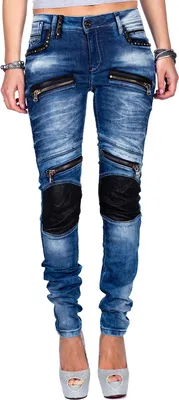 Produktbild von Cipo & Baxx Damen Jeans WD346 Blau W28/L34