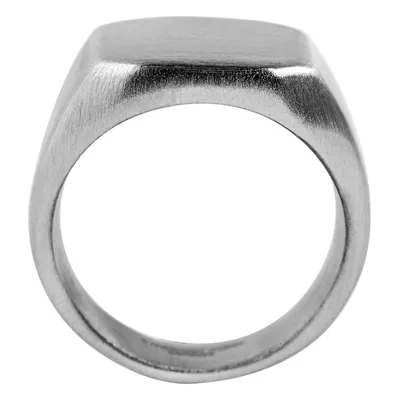 Produktbild von Herrenring Fingerring Siegelring Edelstahl silberfarben Ringgröße 62 matt