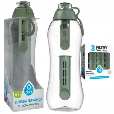 Produktbild von Dafi Soft Filterflasche Salbeigrün 0,7l mit 5 Filtern