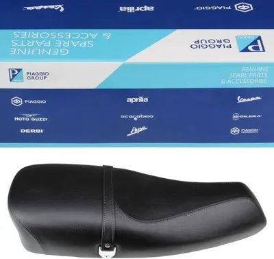 Zdjęcie produktu dla Oryginalne siedzenie Piaggio czarne do Vespa PX 80-200 PE Lusso MY - nr art. 673291
