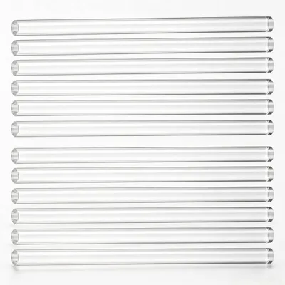 12 Acryl-Rundstäbe transparent, Ø 6 x 305 mm, PMMA