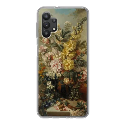 Produktbild von MuchoWow® Handyhülle Schutzhülle Hülle für Samsung Galaxy A32 5G Große Vase mit Blumen - Alte Meister - Malerei Silikon Softcase Handy Hülle - Softcase