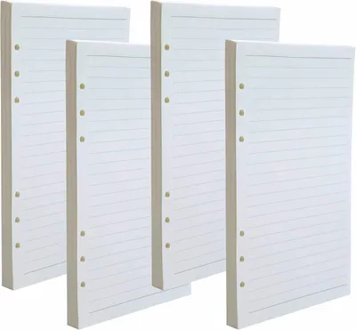 Produktbild von A5 Nachfüllpapier, 180 Blatt, 6 Loch, dickes Papier, für Notizbücher